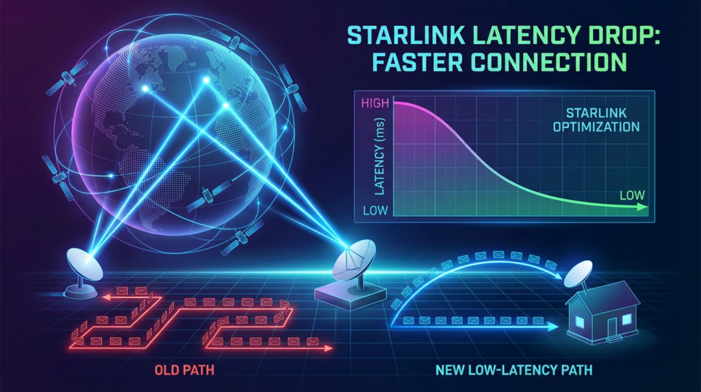 Starlink latency drop