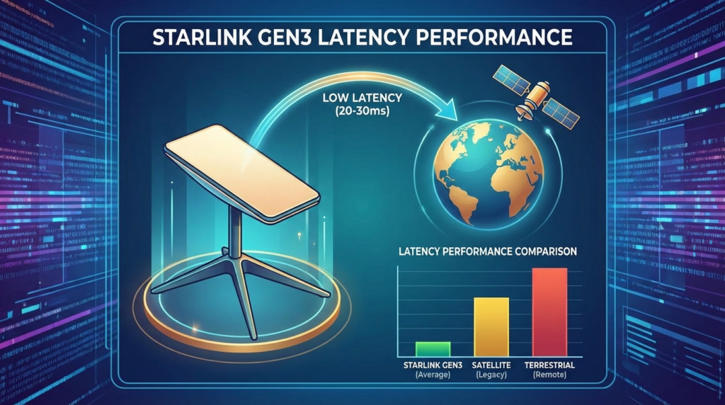 Starlink Gen3 latency performance