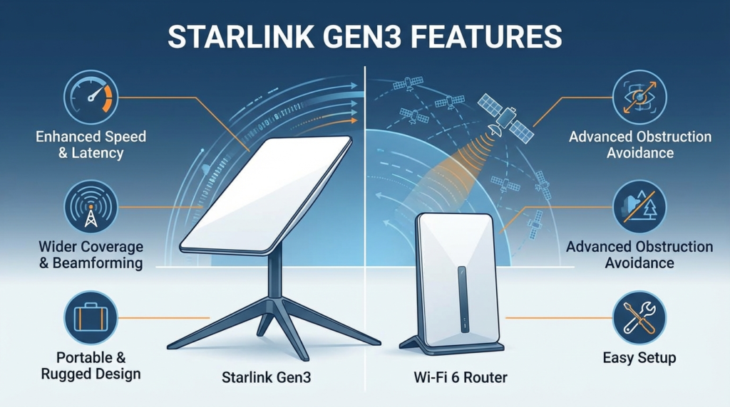 Starlink Gen3 features