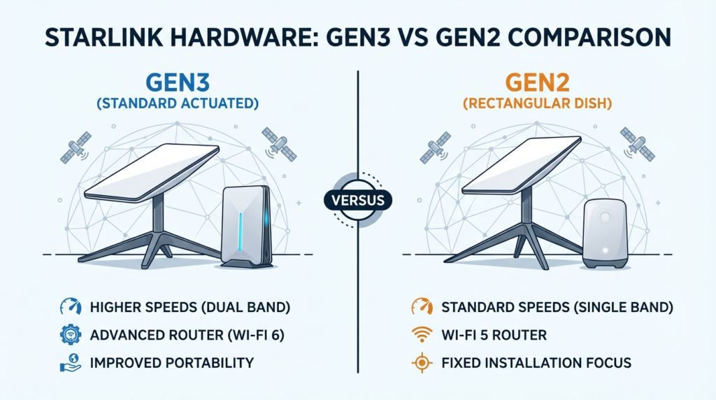 Starlink Gen3 vs Gen2