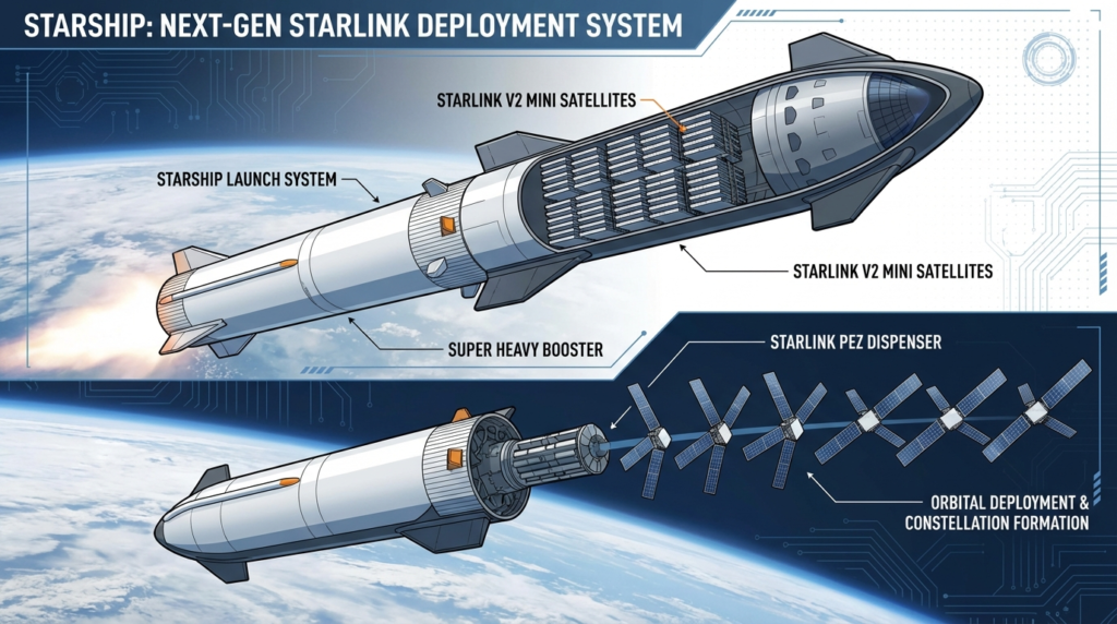 Starship Starlink launches