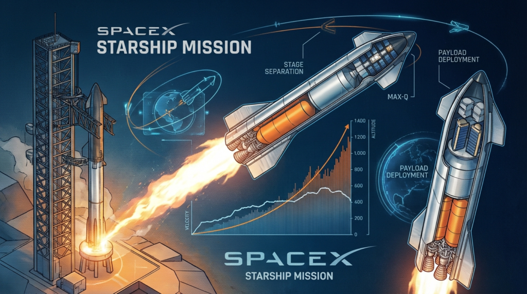 SpaceX rocket launch