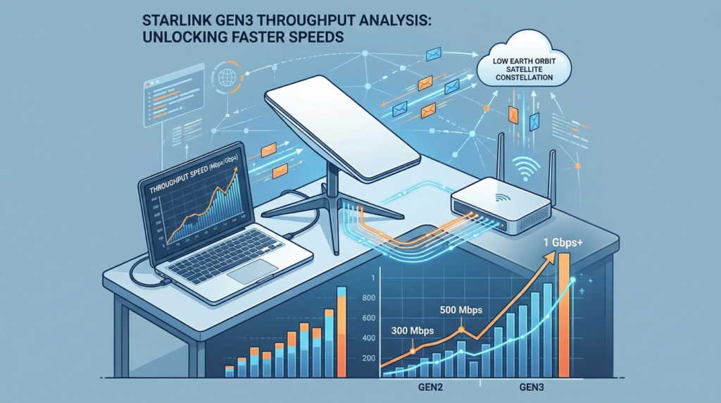 Starlink Gen3 throughput