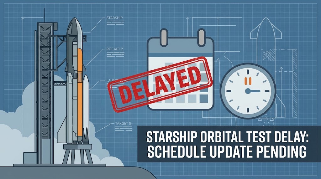 Starship orbital test delay
