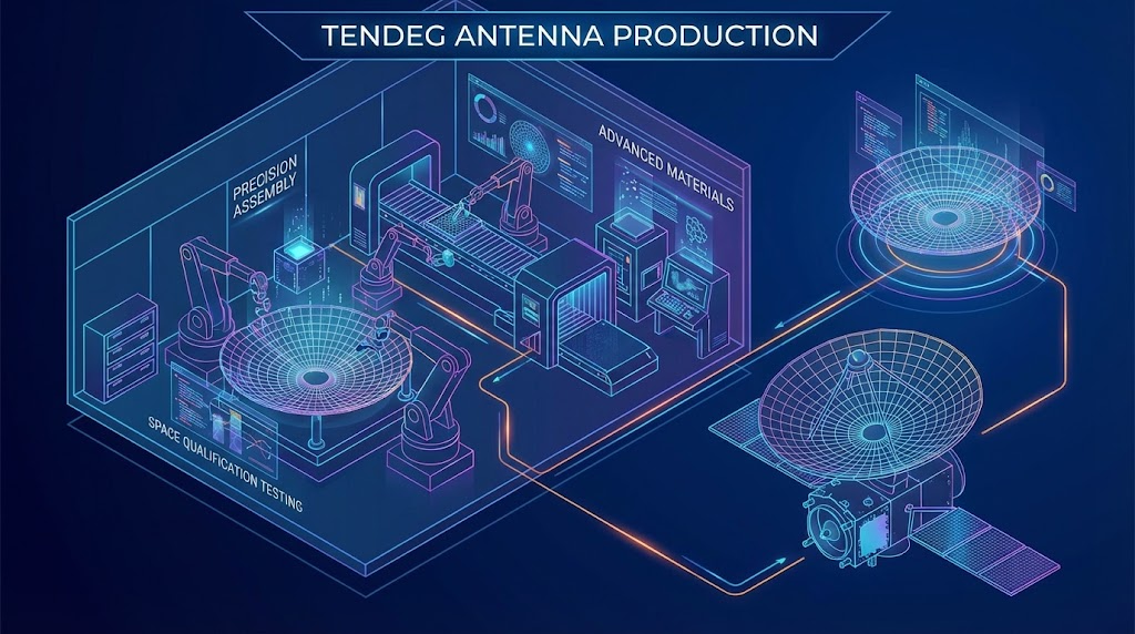 Tendeg antenna production
