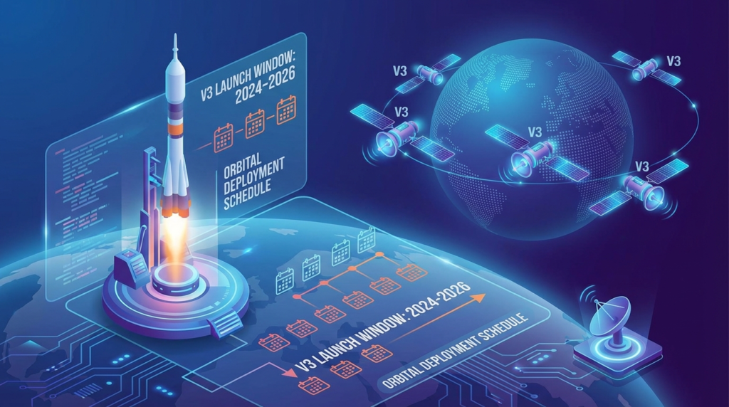 When will V3 satellites launch