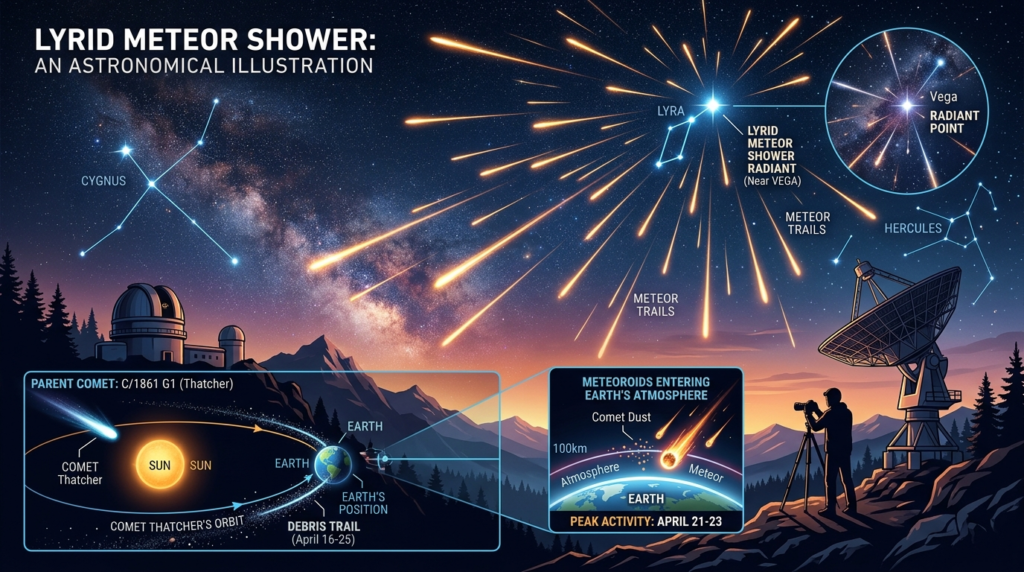 Lyrid meteor shower
