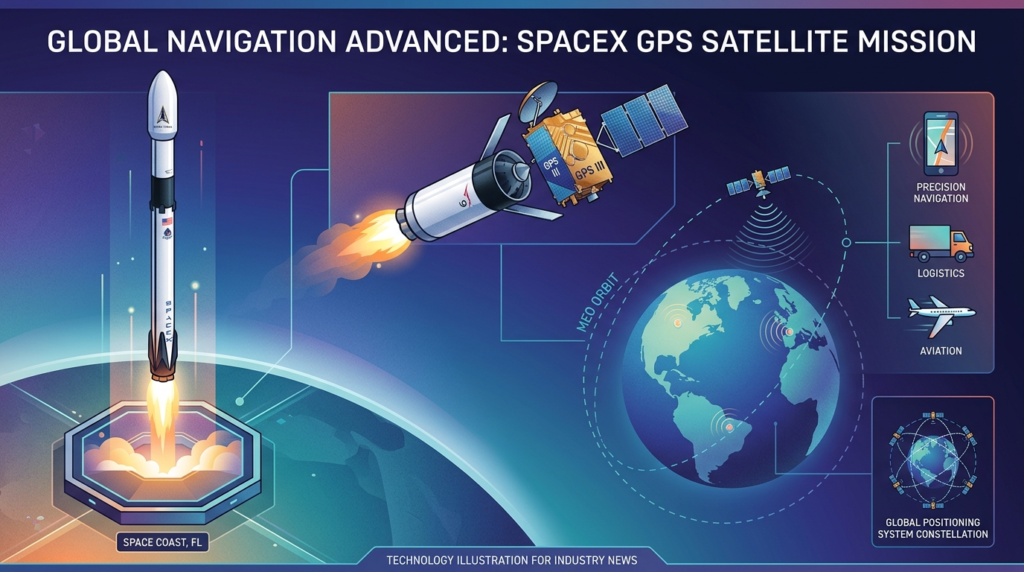 SpaceX GPS satellite launch