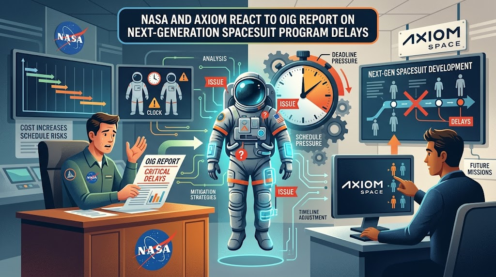 NASA and Axiom react to OIG Report on delays in Next-Generation Spacesuit Program