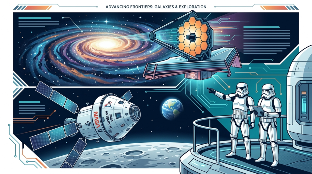 Galaxies, Artemis 2, space telescopes and stormtroopers