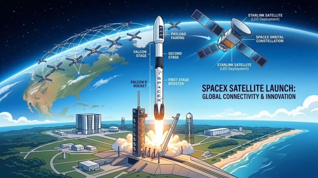 SpaceX satellite launch