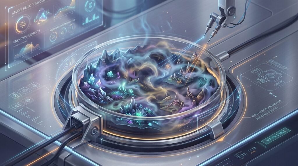 2026: Mysterious Atmosphere on Tiny World Stumps Scientists — illustration for mysterious atmosphere tiny world