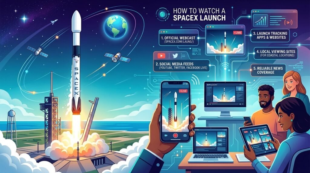 How to Watch SpaceX Launches in 2026: Complete Guide — illustration for how to watch spacex launch