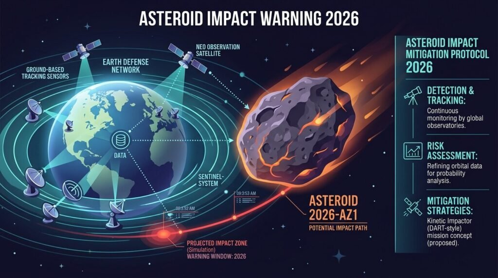Asteroid Impact Warning 2026: Is Earth in Danger? — illustration for Asteroid impact warning 2026