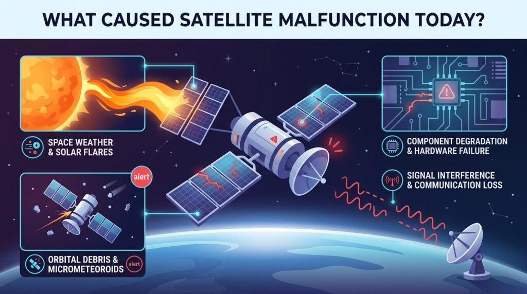Satellite Malfunction in 2026: Causes & Complete Analysis — illustration for What caused satellite malfunction today