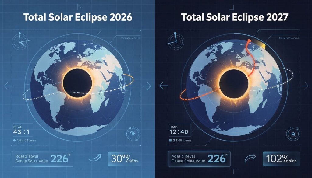 Total Solar Eclipse 2026 vs 2027: Ultimate Viewing Guide — illustration for Total solar eclipse 2026 vs 2027
