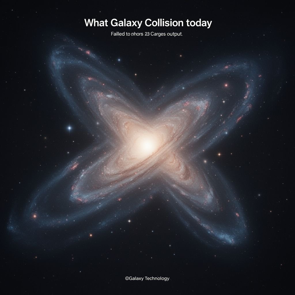 what caused Galaxy collision today