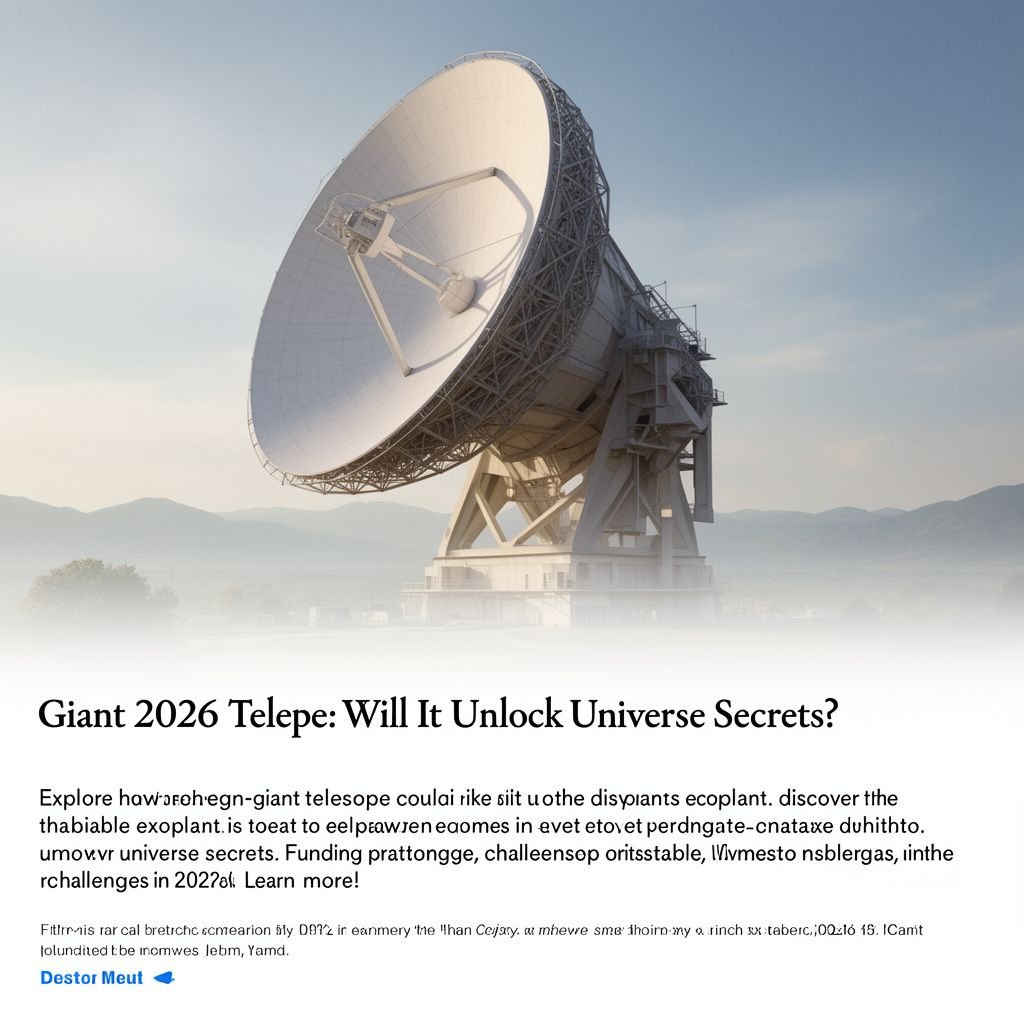 Giant 2026 Telescope: Will It Unlock Universe Secrets?