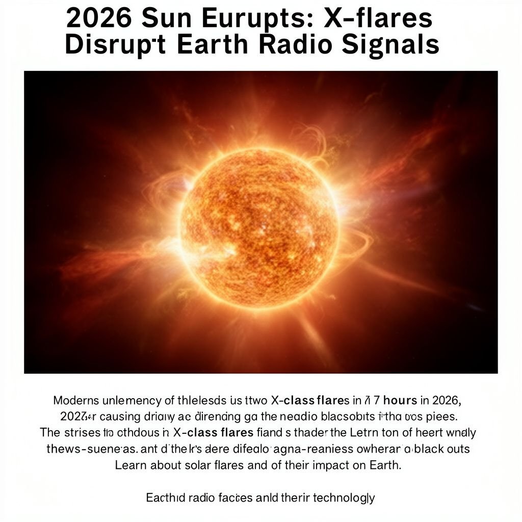 2026 Sun Erupts: X-flares Disrupt Earth Radio Signals