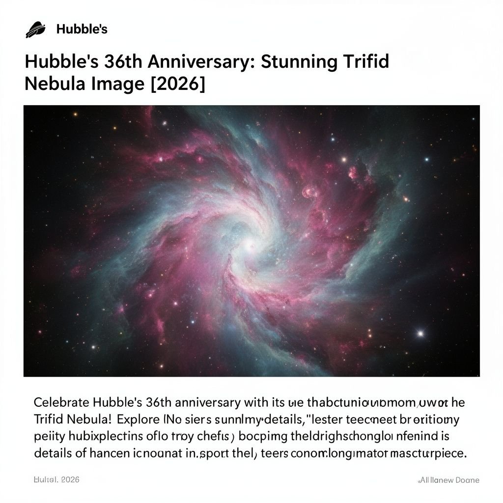 Hubble’s 36th Anniversary: Stunning Trifid Nebula Image [2026]