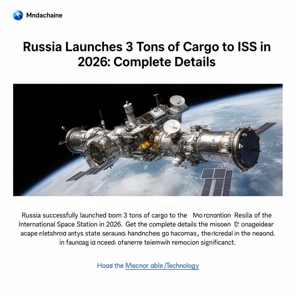 Russia Launches 3 Tons of Cargo to ISS in 2026: Complete Details