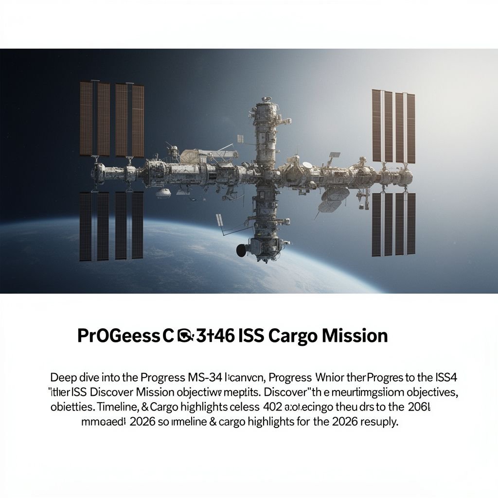 Progress Ms-34: 2026 ISS Cargo Mission Details