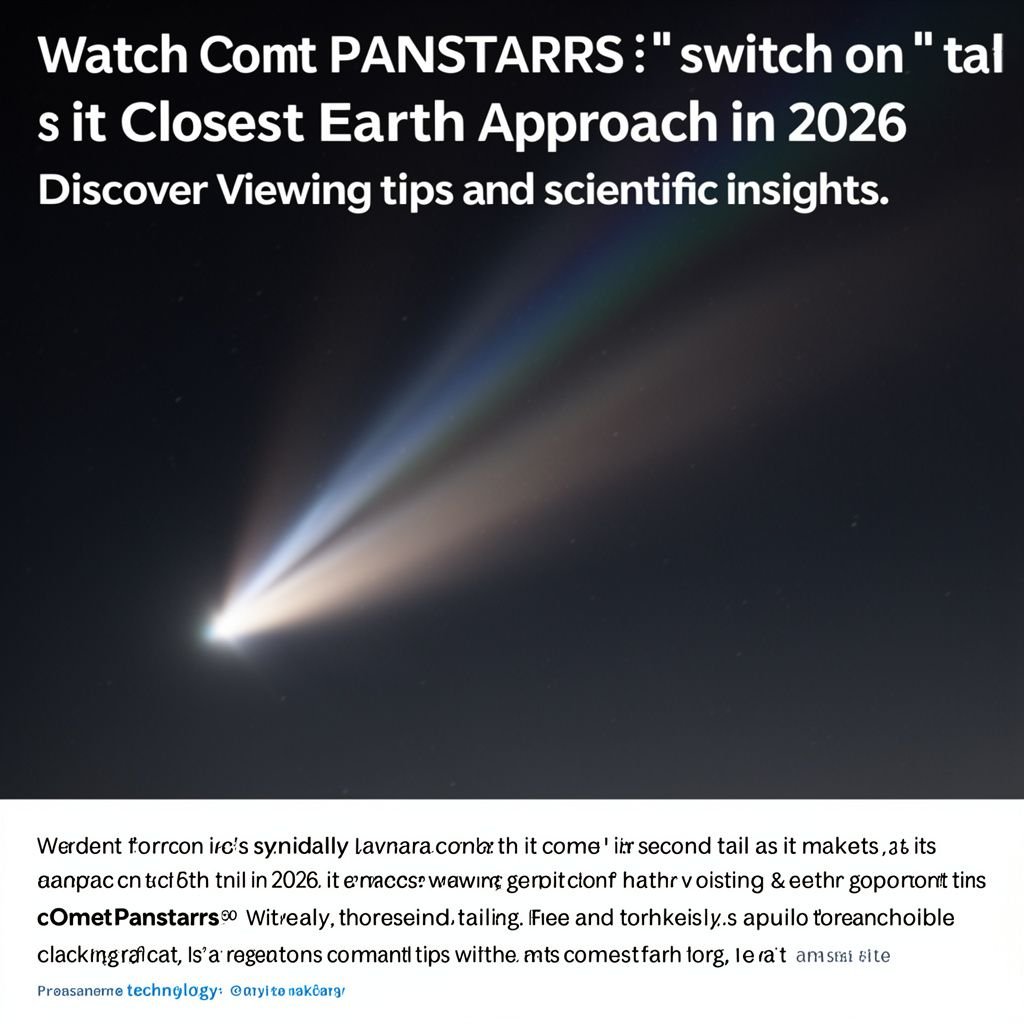 Comet Panstarrs’ Second Tail: Closest Earth Approach in 2026