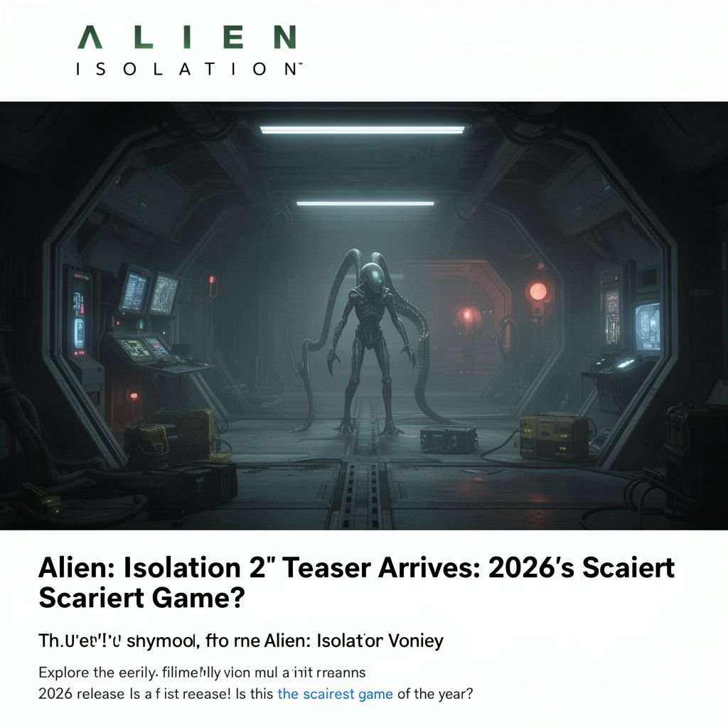 Alien: Isolation 2 Teaser Arrives: 2026’s Scariest Game?