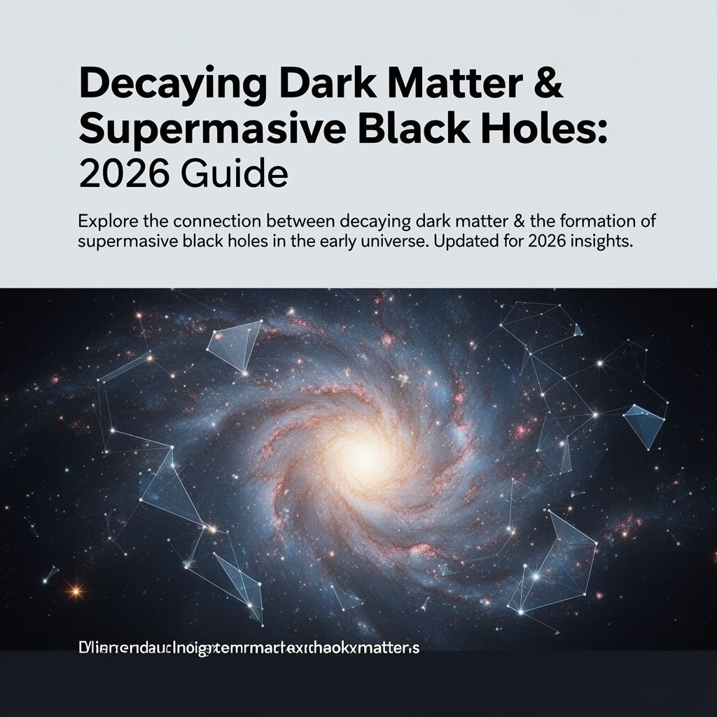 Decaying Dark Matter & Supermassive Black Holes: 2026 Guide