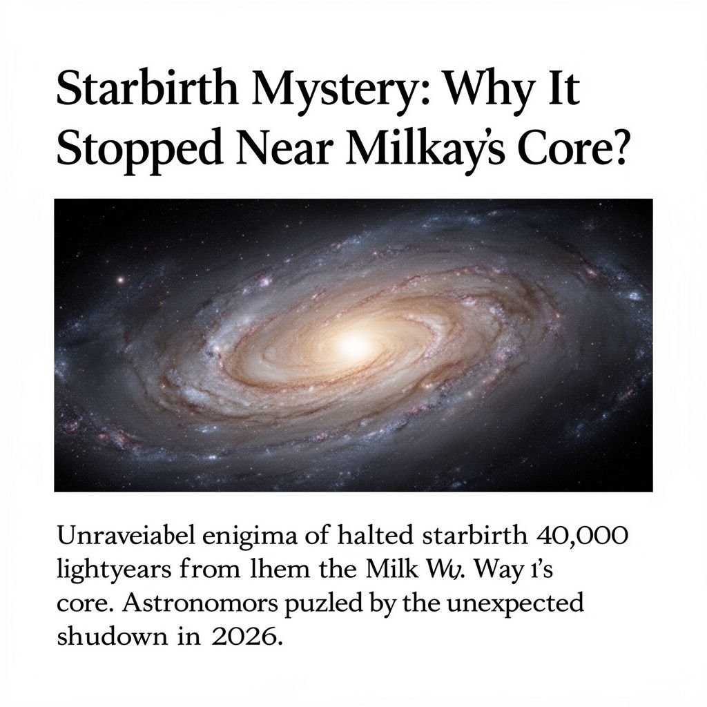 Starbirth Mystery: Why It Stopped Near Milky Way’s Core?