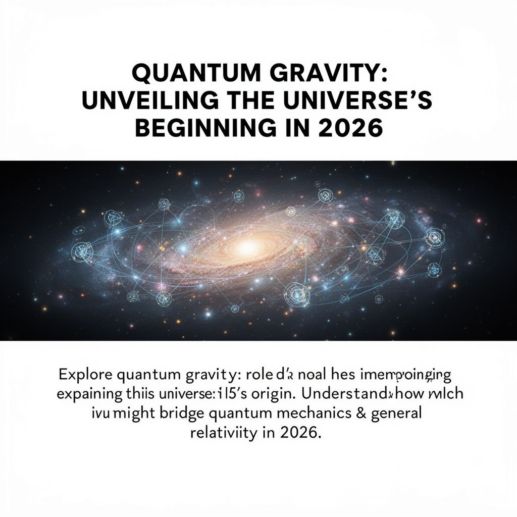 Quantum Gravity: Unveiling the Universe’s Beginning in 2026