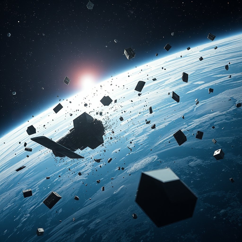 Space Debris Falling Earth Now